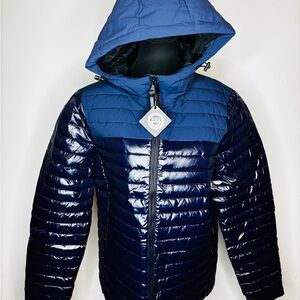 Superdry Studio Core Down Blue Puffer Jacket